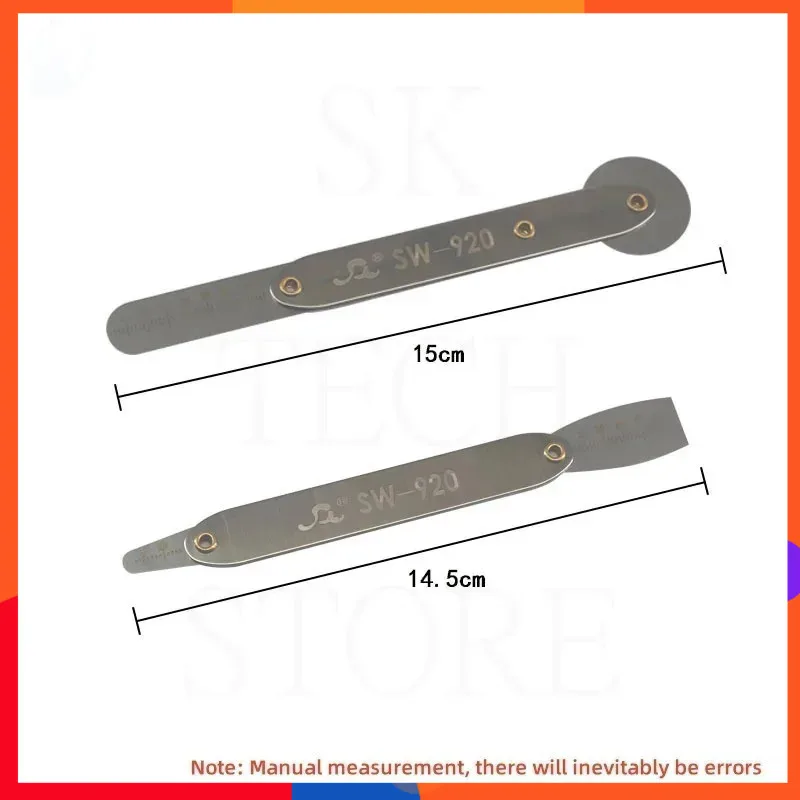 2PCS Stainless Steel Screen Repair Tools Metal Crowbar Scraper Phone Screen Opening Tools Electronics Disassembly Tools SW-920