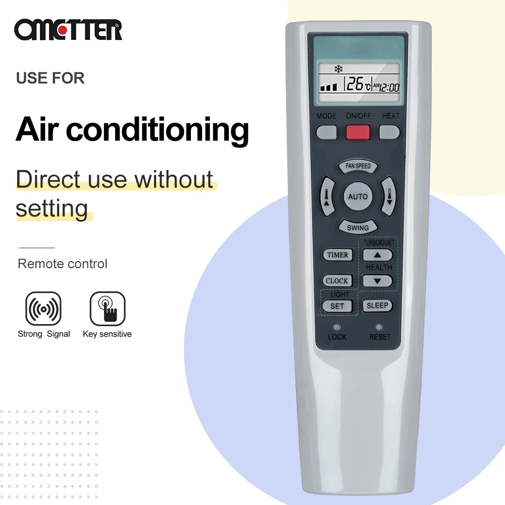 Air Conditioner Remote Control Suitable for Haier YR-W08 YL-W08 YR-W03 YR-W02 YR-W01 YR-W04 YR-W06 YR-W07