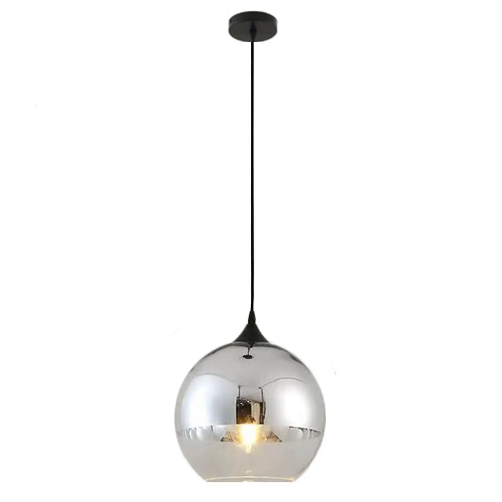 

Glass Globe Pendant Light Kitchen Chandeliers Over Table Lighting Above Dining Table Pendant Lamp Ball Home Decor Semi-Plated