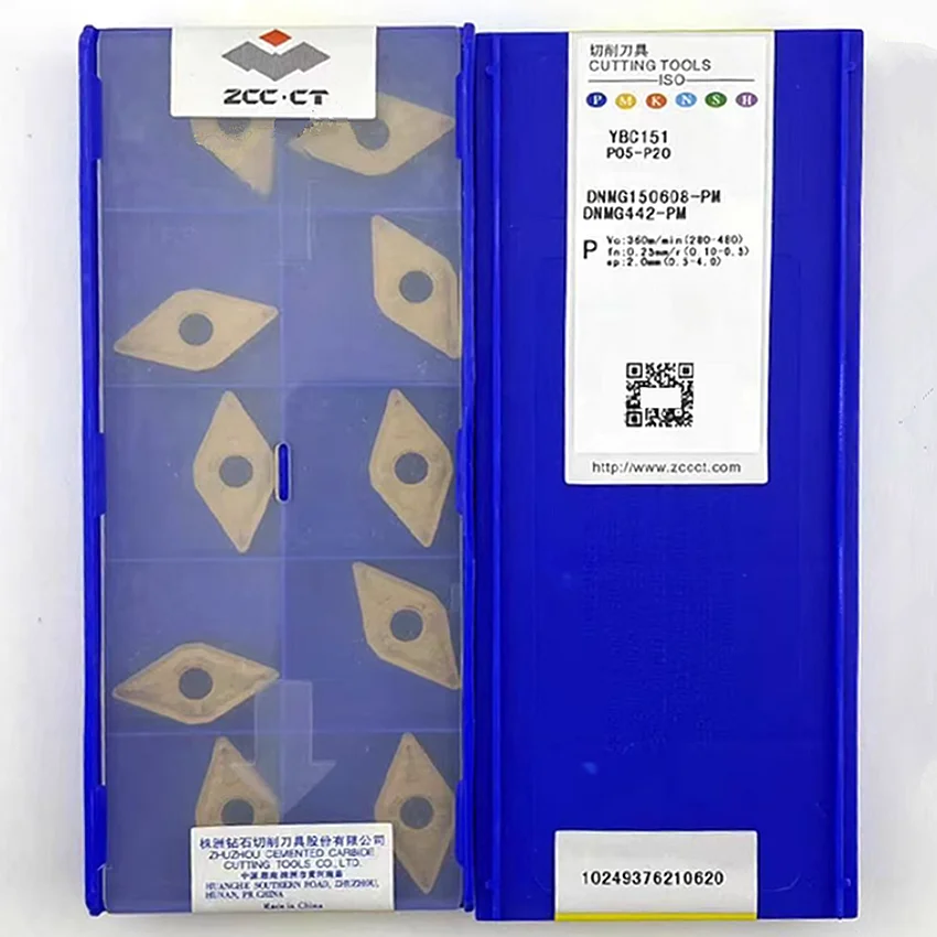 

DNMG150604-PM YBC151/DNMG150608-PM YBC151/DNMG150604-PM YBC351/DNMG150608-PM YBC351 ZCC.CT CNC blade carbide turning inserts