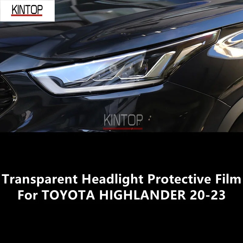 

For TOYOTA HIGHLANDER 20-23 TPU Transparent Headlight Protective Film, Headlight Protection,Film Modification