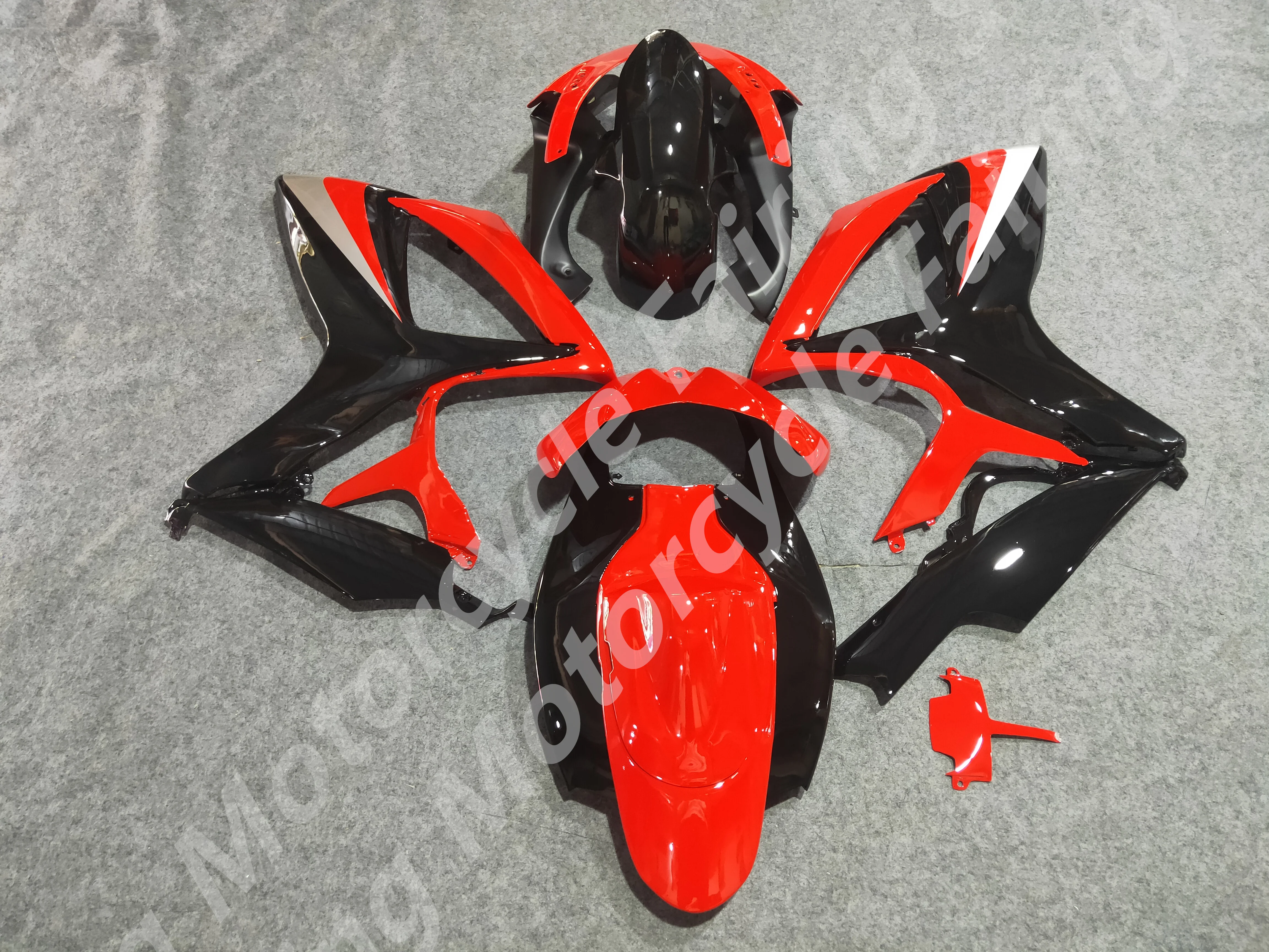 Motorcycle Fairing Kit for G S XR 600 750 K6 06 07 G S XR600 G S XR750 2006 2007 ABS black red Fairings set New ABS Plastic