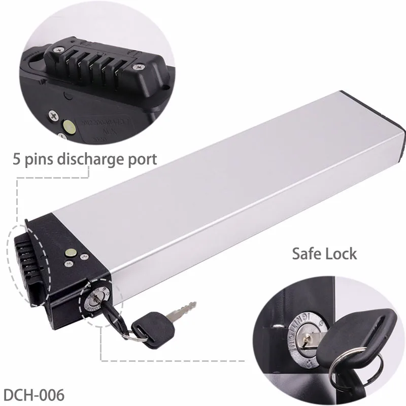 48V 10.4Ah 12.8Ah 14Ah Amp Folding E Bike Battery DCH 006 for Samebike LO26 20LVXD30 XP2.0 Folding Electric Bicycle Batteries