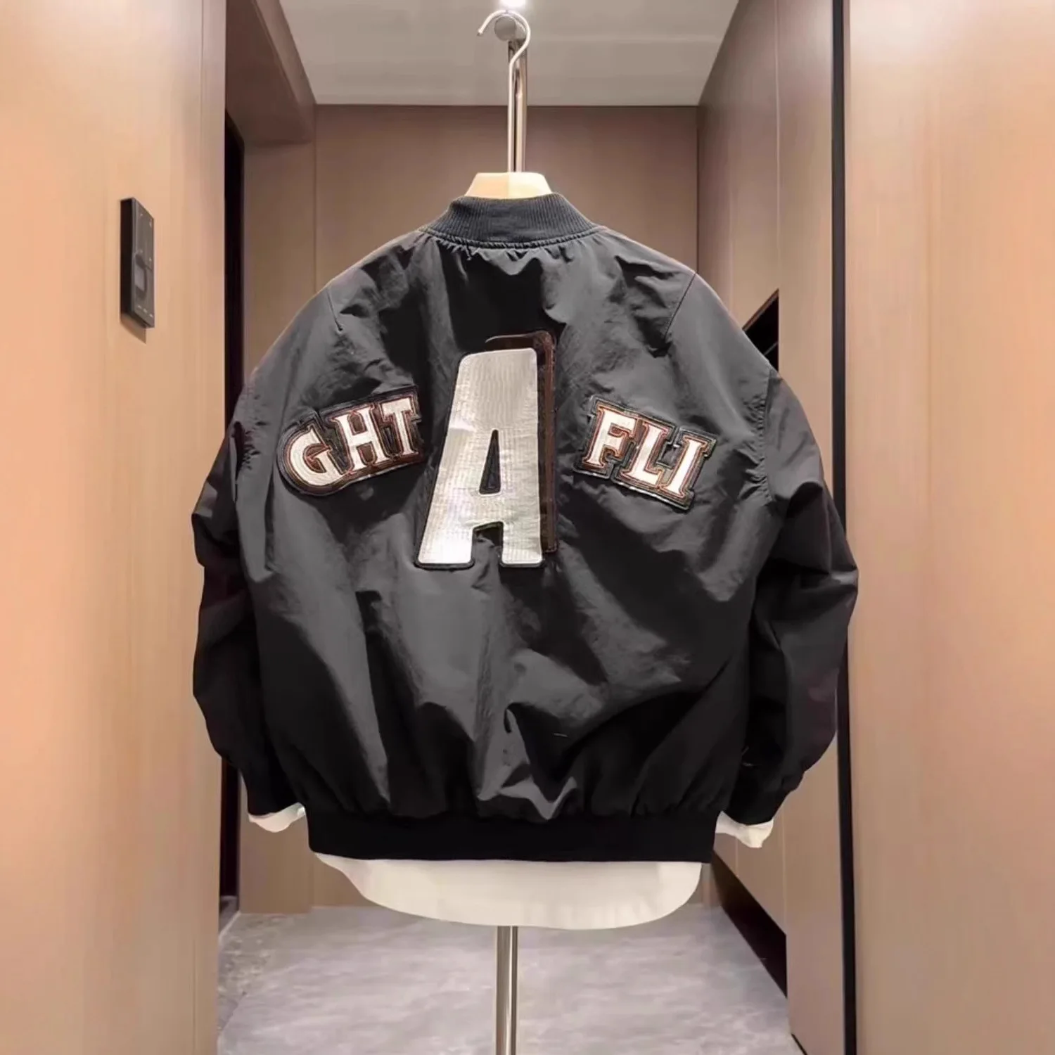 Spring New Men's Fashion Loose Casual Jacket Coat Trendy Stylish Baseball Uniform Couple's Style Comfortable All-Match Outerwear