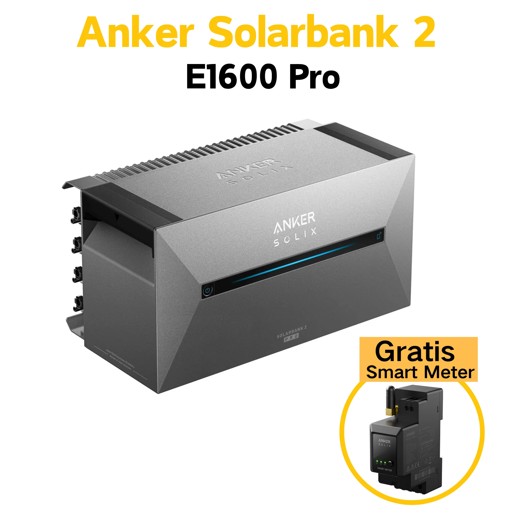 Anker SOLIX Solar Bank 2E1600 PRO with Smart Meter Solar Storage balcony power plant 0% VAT.