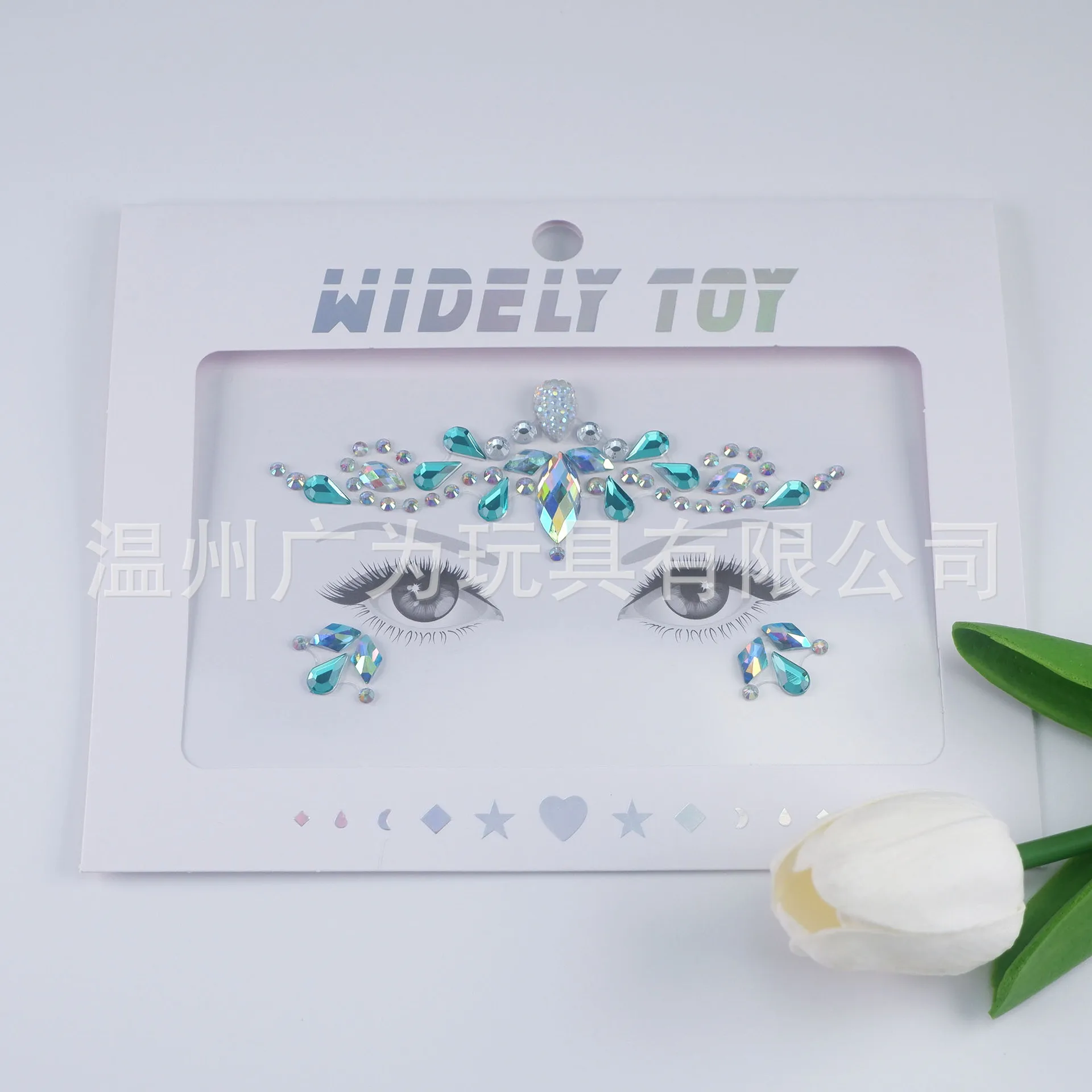 Face Rhinestone Stickers Self Adhesive Crystal Gems Forehead Tattoo for Masquerade Party Stage Makeup Decor view 6