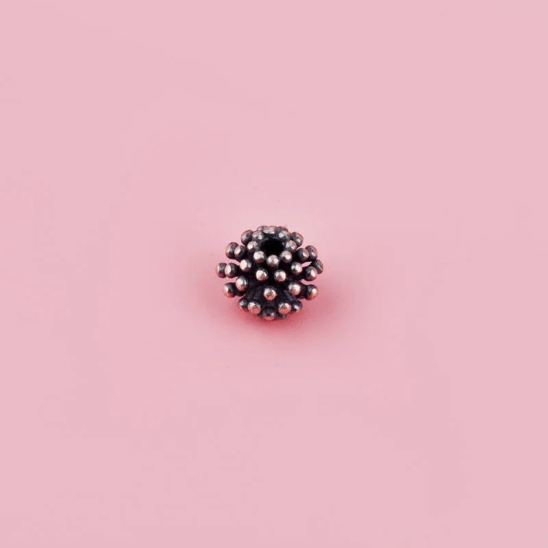 S925 sterling silver retro bayberry silver bead diy bracelet material accessories