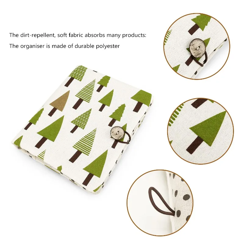 Portable baby diaper bag with wipes case: travel-friendly toiletry & nappy organizer—compact, essential for on-the-go parents!