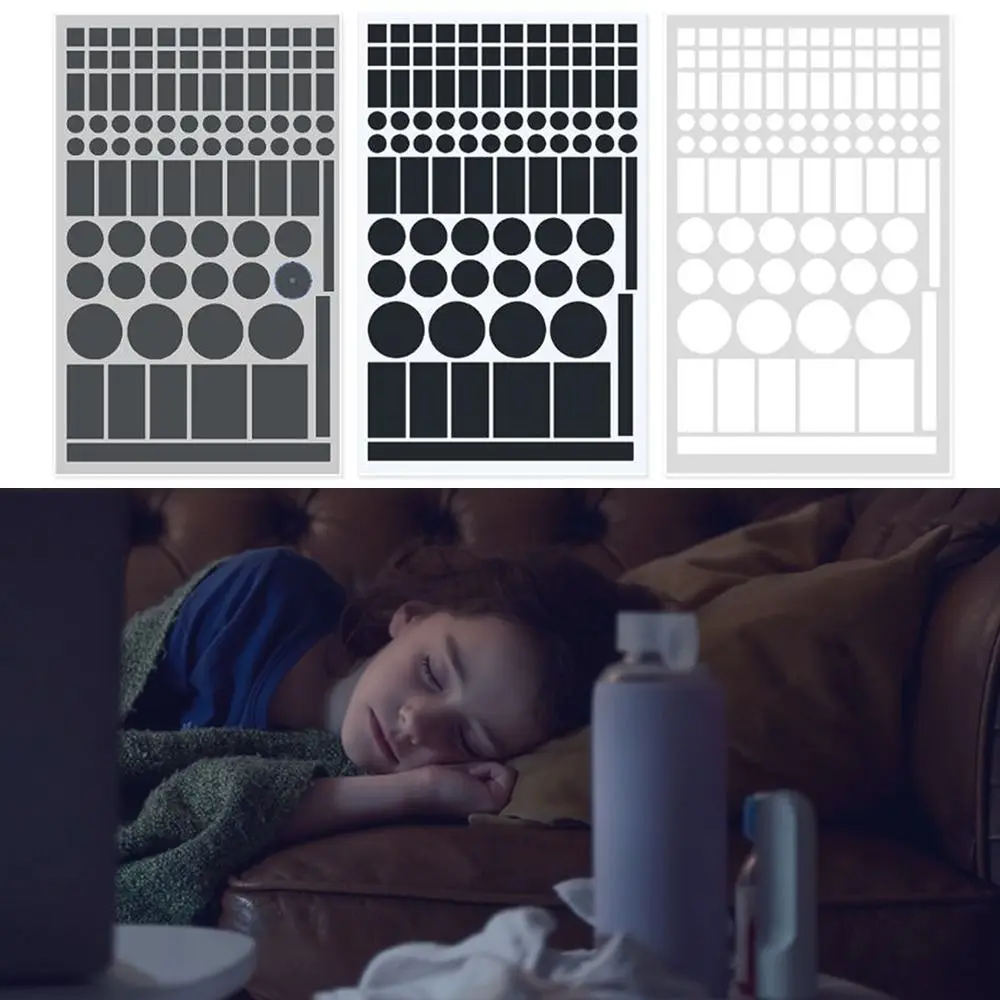 Led Covers Block Light Dimming Stickers Easy to Use Great Adhesion Strength Blackout Stickers Black Color Shading Avoid Glare
