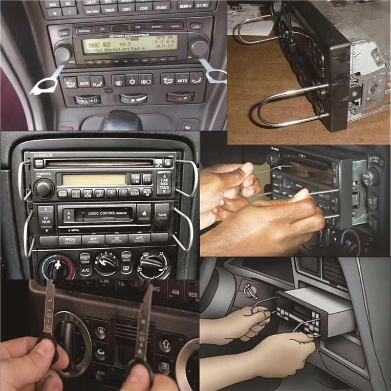 

Car Audio Removal Tool Kit Compatible with VW BMW and Audi For Interior Center Console and Head Unit Removal