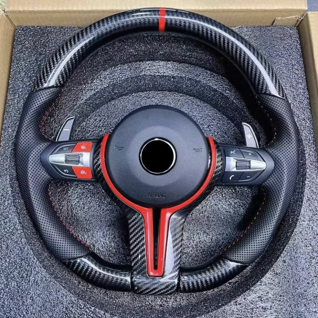 

ABS + Накладка на руль из настоящего углеродного волокна для BMW M серии M3 M5 F20 F22 F23 F30 F33 F34 X1 F48 X5 F15 X3 F25 F80 E90 E70 E84