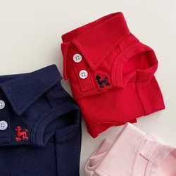 Dog Polo Shirts Cotton Solid Dog Vest Summer Puppy Clothes for Small Dog Pet T Shirt Chihuahua Bichon Dog Hoodies Cat Clothing