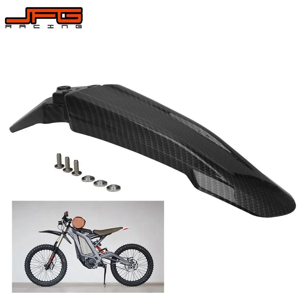 Motorcycle Imitation Carbon Fiber Front Mudguards Fender For Sur-Ron Surron Off-Road Electric Cross-country Bike