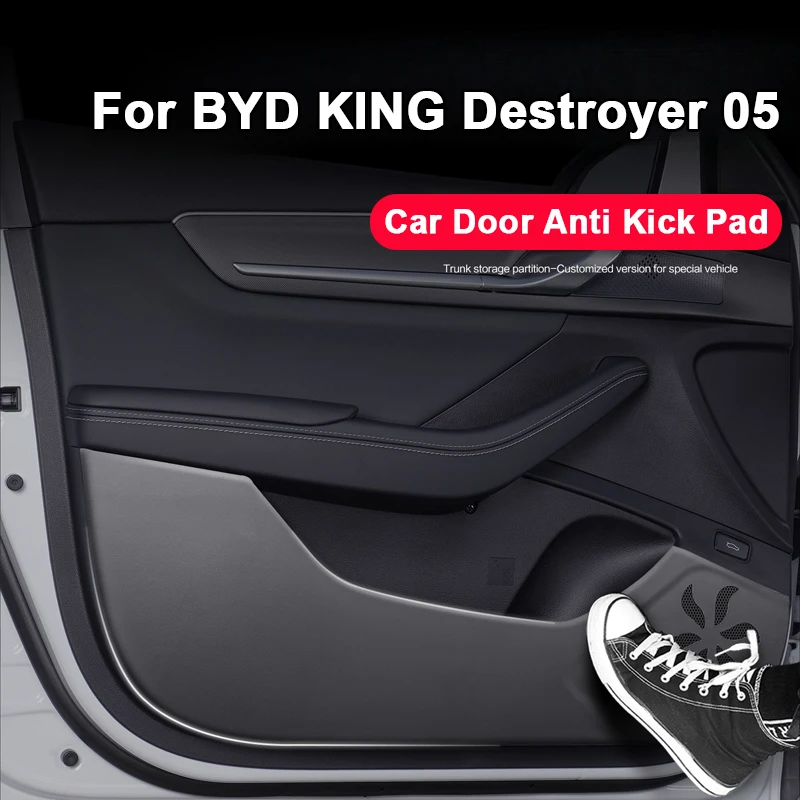 

2025 Premium Leather Door Anti-Kick Pads for BYD Destroyer 05 Custom Fit Door Panel Protective Sticker Anti-Scratch Mat Accessor