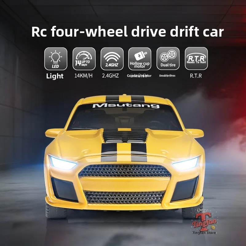 Wltoys K43081/43 RC Drift Car com Giroscópio Atualizado Ver 2.4G Controle Remoto Mini Drift Race Car 4WD Controle Rádio RC Brinquedos Tráfego