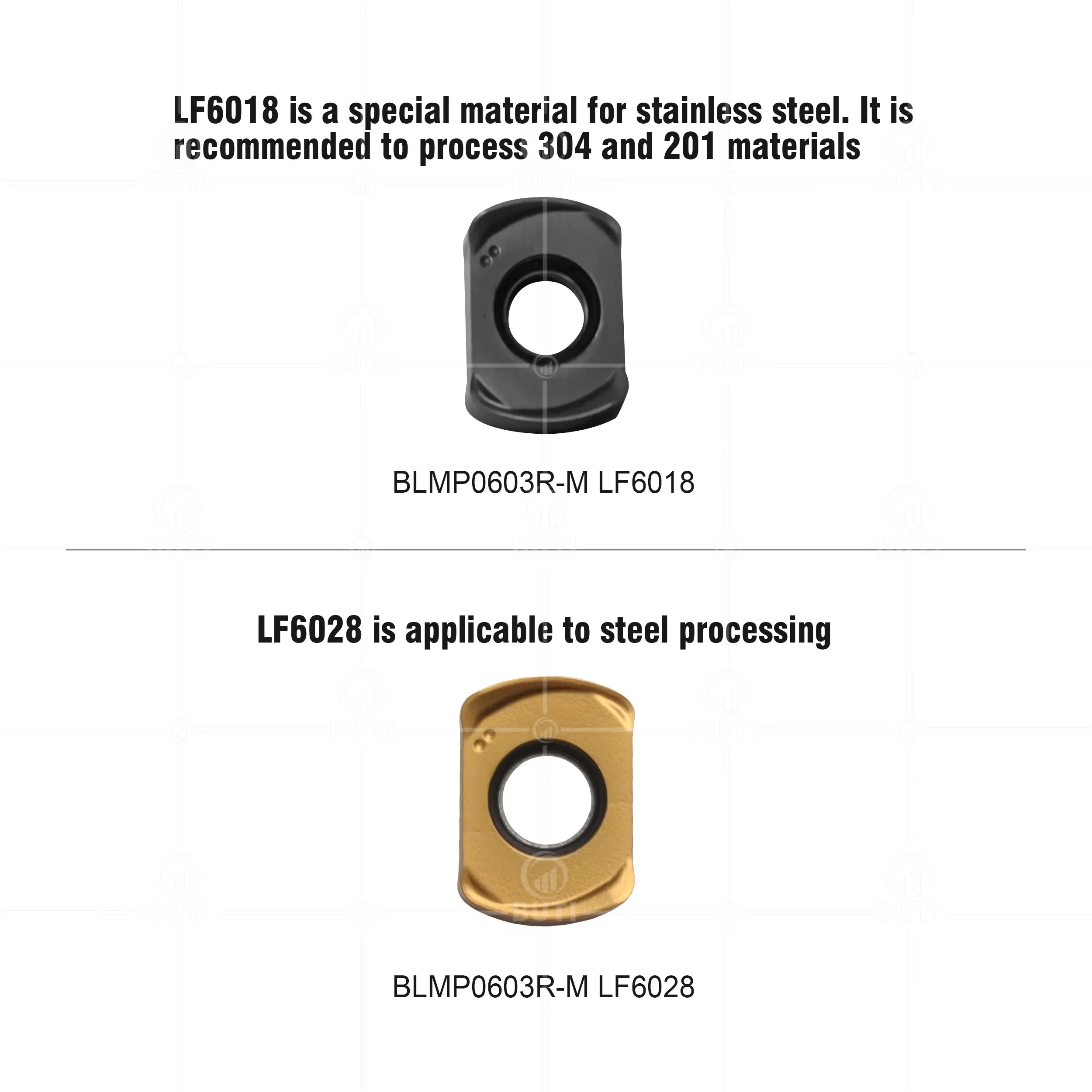 DESKAR 100% الأصلي طحن إدراج BLMP0603R-M LF6018 6028 سلسلة الوجهين مخرطة CNC عمليات قطع إدراج جزء طحن شفرة