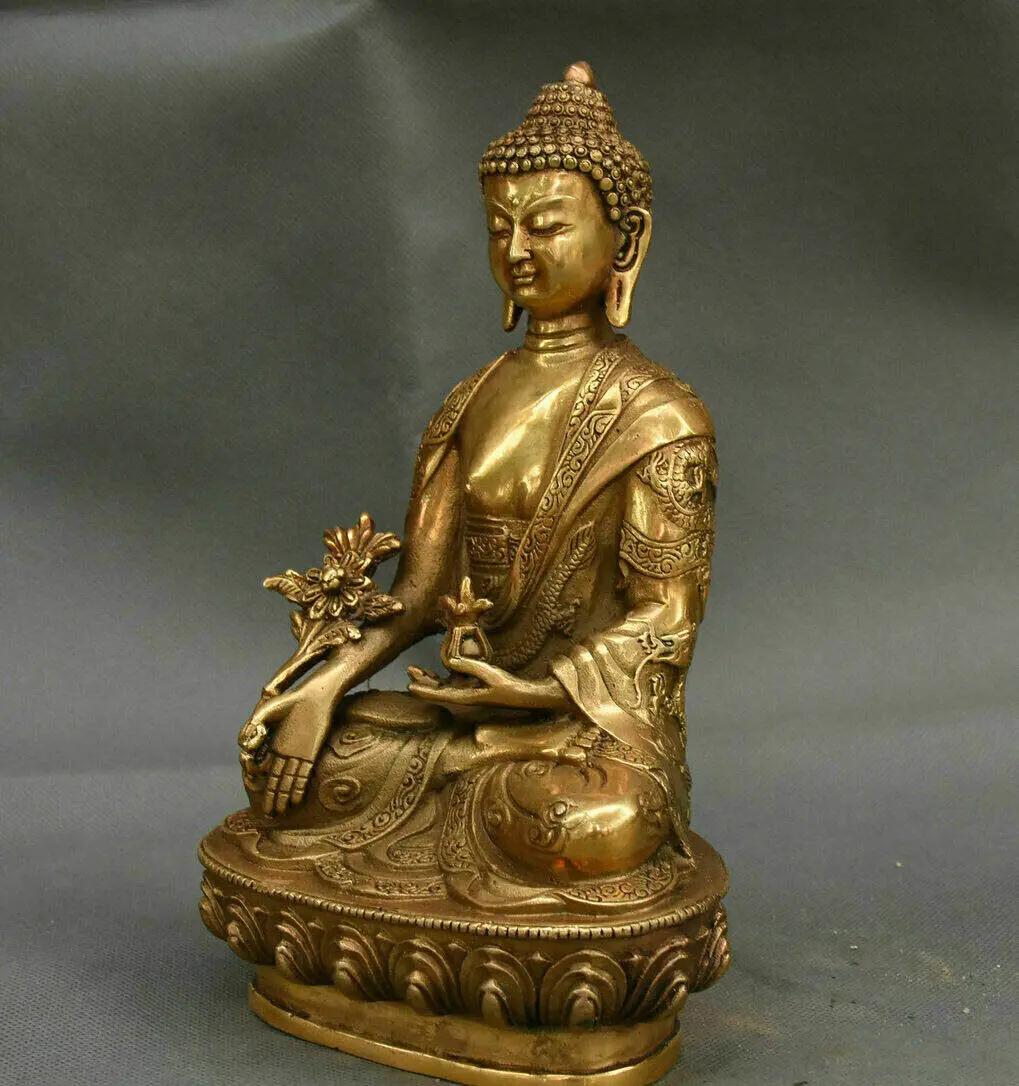 Menla Medicine Medical Buddha Medicine Buddha Statue Dragon Bhaisajya copper