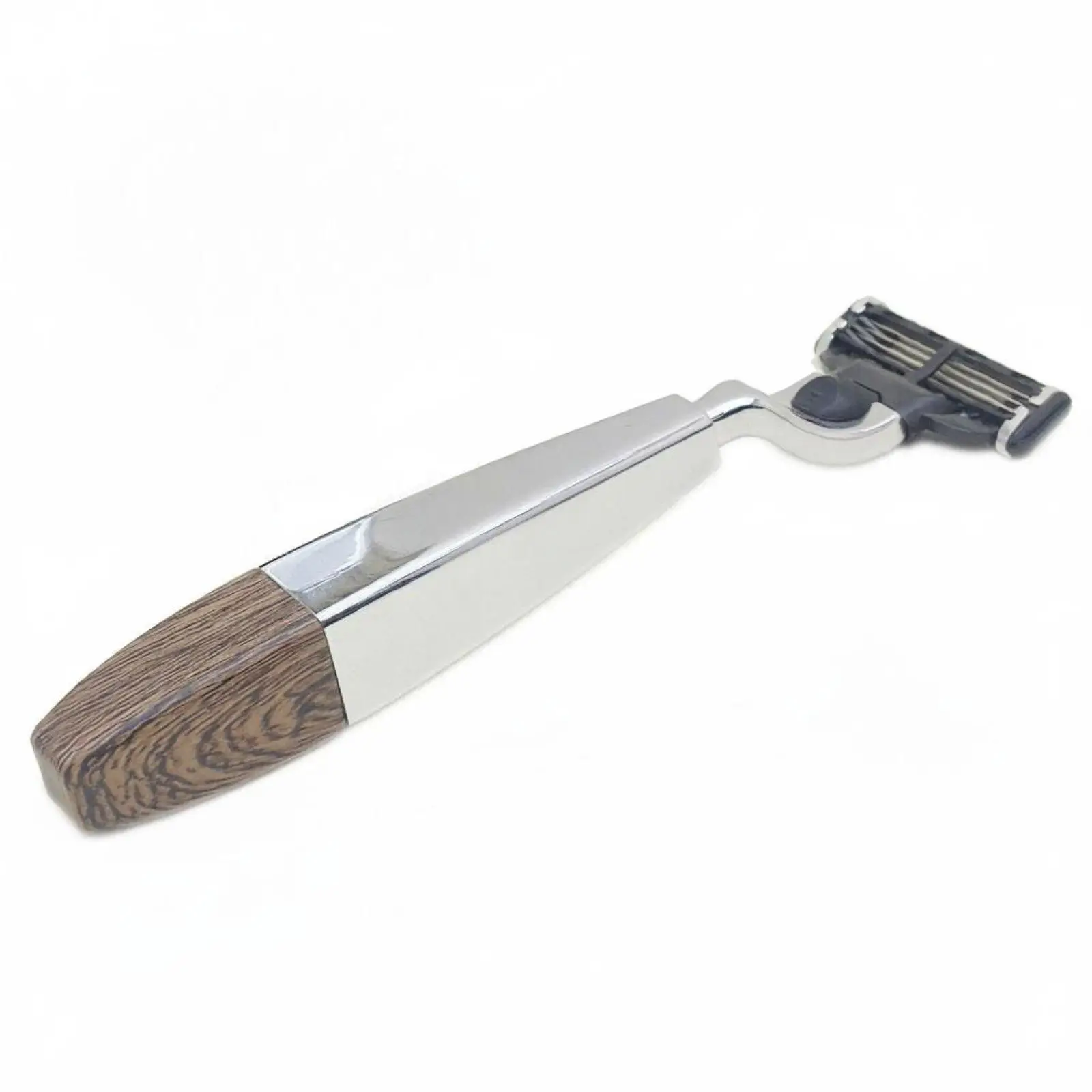 Manual Shaving Razor for Men with Lather Brush Stainless Bowl and Stand Organized Traditional Shave Kit for Bathroom Counter