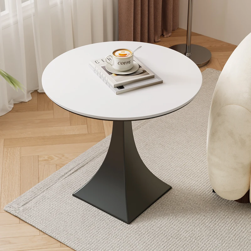 European Round Coffee Table Glam Trendy Modern Aesthetic Coffee Table Neutral Cool Table Basse Pour Salon Home Furniture