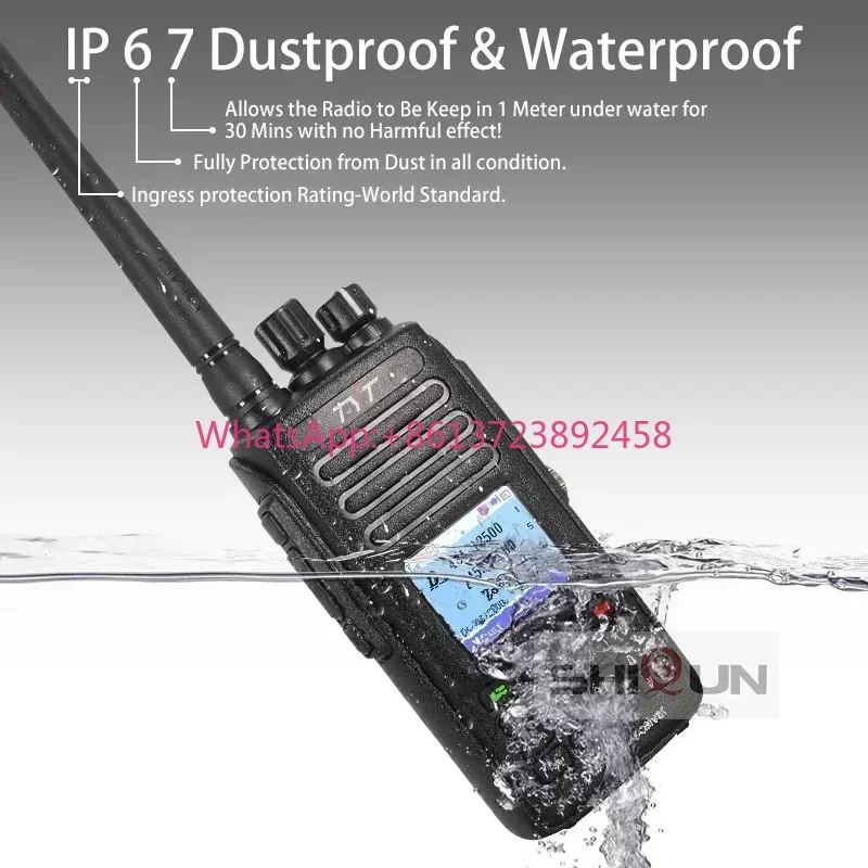 TYT MD-390 Plus Walkie Talkie AES256 Encryption UHF VHF Radio 5W Handheld GPS Optional UV-390 Ham Radio Transceiver