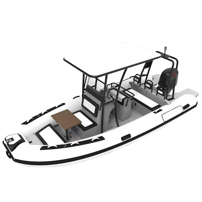19ft Inflatable RIB Boats Aluminum Hull Rib580 PVC/Hypalon/Orca Inflatable Boat