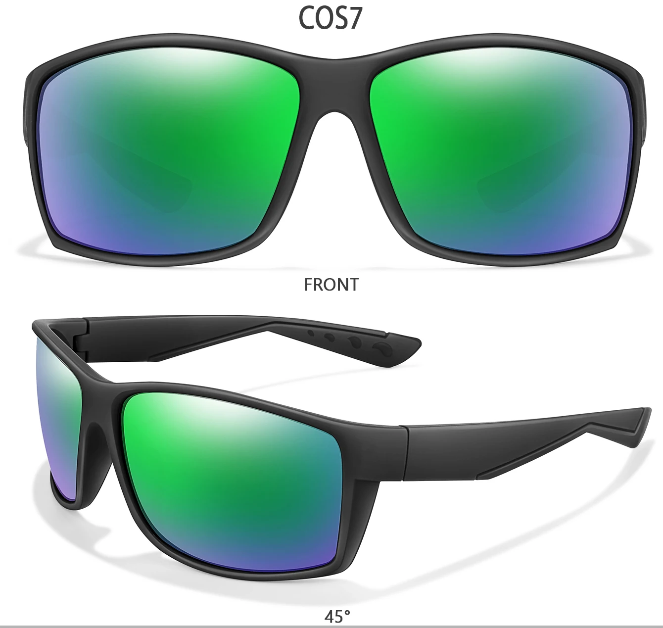 LOISRUBY Marke Polarisierte Sonnenbrille Männer und Frauen Outdoor Sport Fahren Angeln Multi Farbe Gläser UV400 – Detail 10