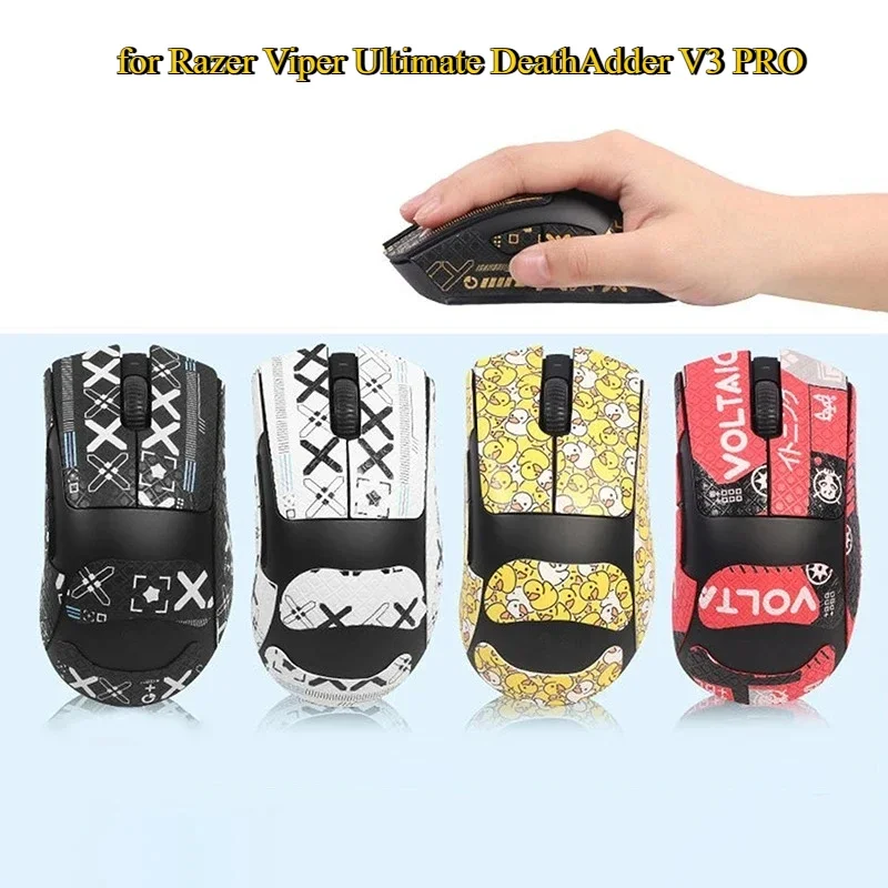 PTFE Mouse Skates & Anti-Slip Grips For Razer DeathAdd V3 Pro - High-Performance Gaming Mouse Feet Enhanced Smooth Glide & Grip。