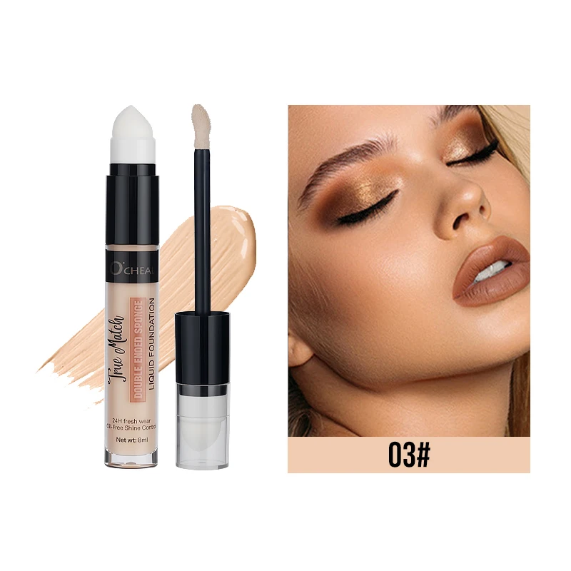 Penna correttore per fondotinta liquido a lunga durata Copertura impermeabile Macchie scure Segni di acne Matita per trucco Strumento di bellezza essenziale Trucco