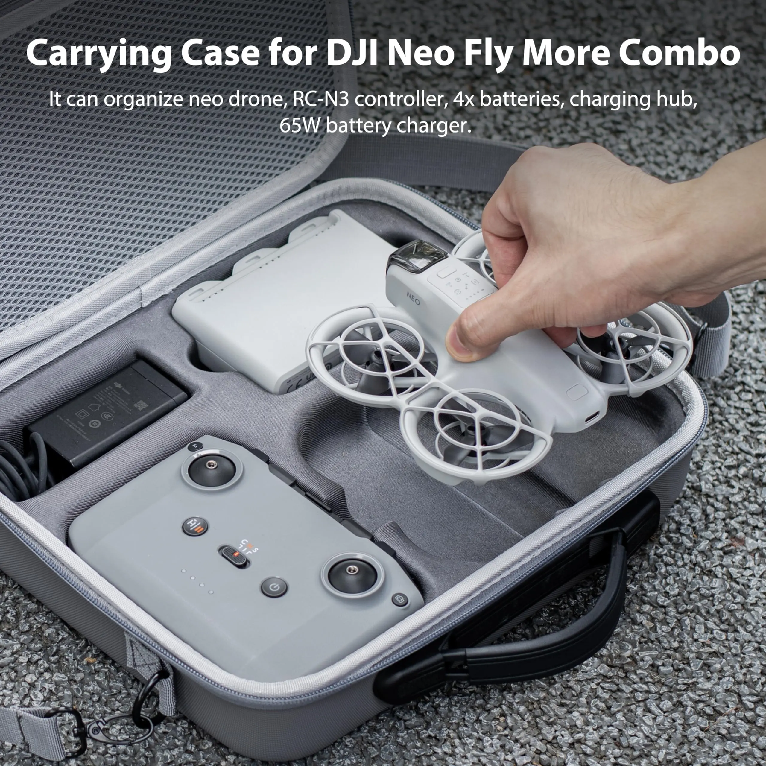 Portable PU Storage Carrying C - Drone Dji Rc N2 ulasan dan harga