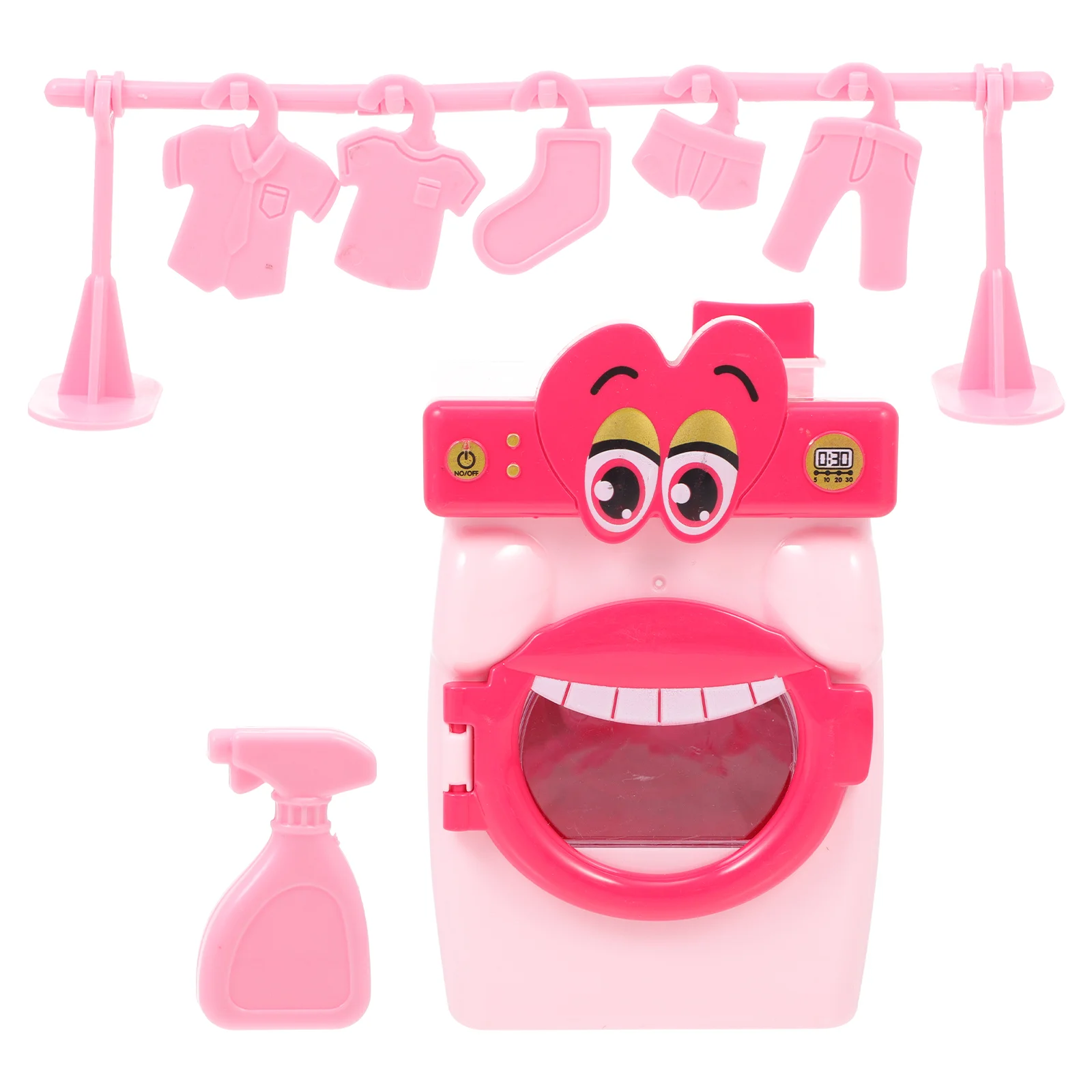 Mini Washing Machine Recognition Toy Electronic Washer Children Cognitive Model Cartoon