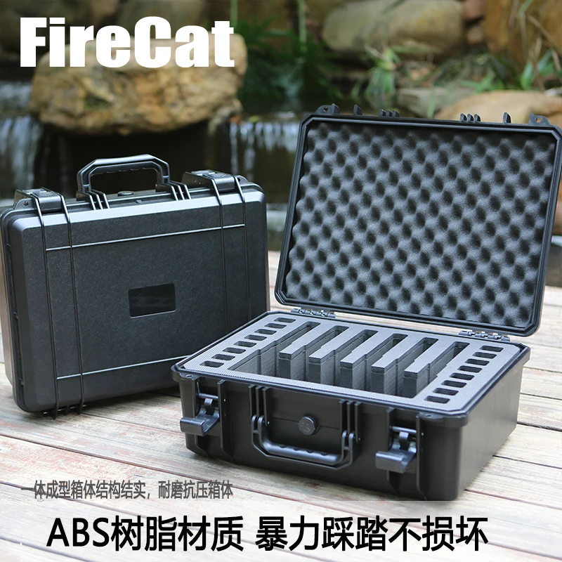 Tactical ABS Resin Tool Case Waterproof Shockproof Portable Storage Box Sealed Hunting Box Glock G17 Safety Protection Gun Box