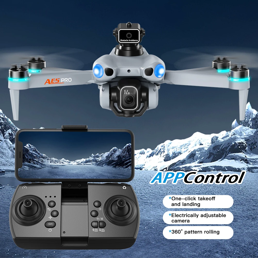 New Drone 4K Professional 8K Camera Aerial FPV Avoiding Obstacle with Large Screen Remote Control Folding RC Drone
