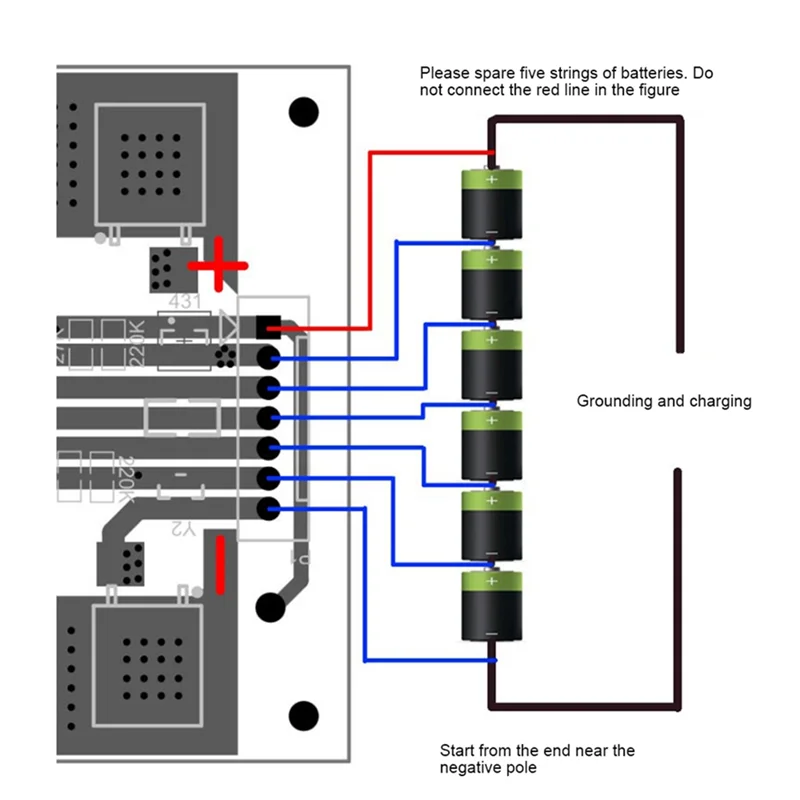 -A95Z 5X 2.7 فولت/16 فولت LTO 6S لوحة التوازن دائرة المعادلة بطارية ليثيوم تيتانات/لوحة حماية مكثف فاراد فائق