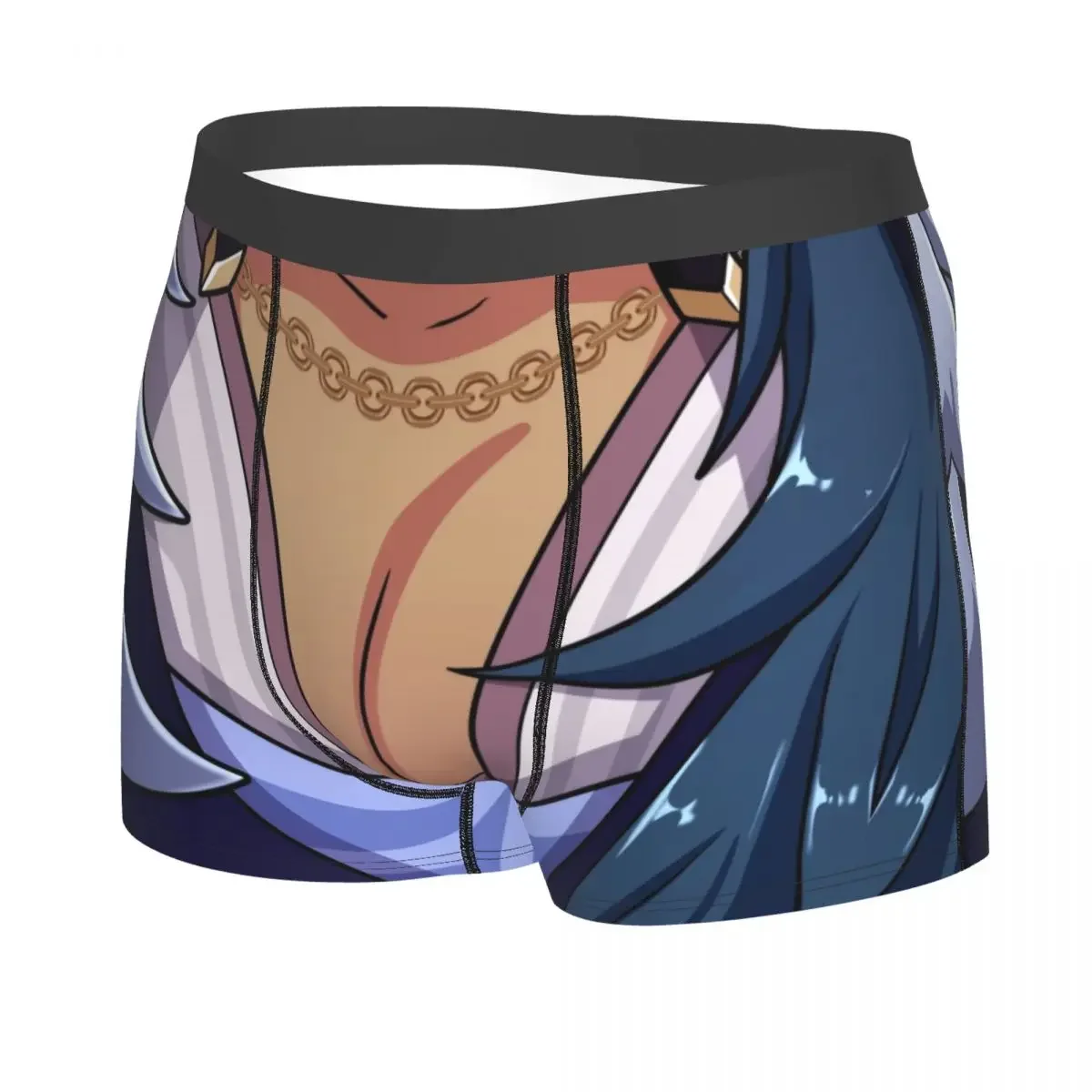 Genshin Impact Kaeya Tiddies Underwear Men Sexy Print Customized Anime Game Boxer Briefs Shorts Panties Breathbale Underpants