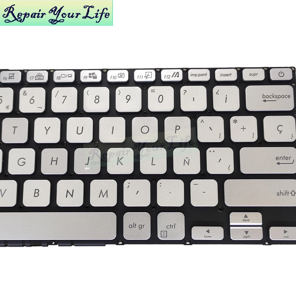 Imagem -03 - Teclado Retroiluminado Espanhol dos Eua para Asus Vivobook Eua Teclados Spa Vivobook X415 D415 M415 F415 X415ep X415ea X415ja X415da X415ma 282qus00