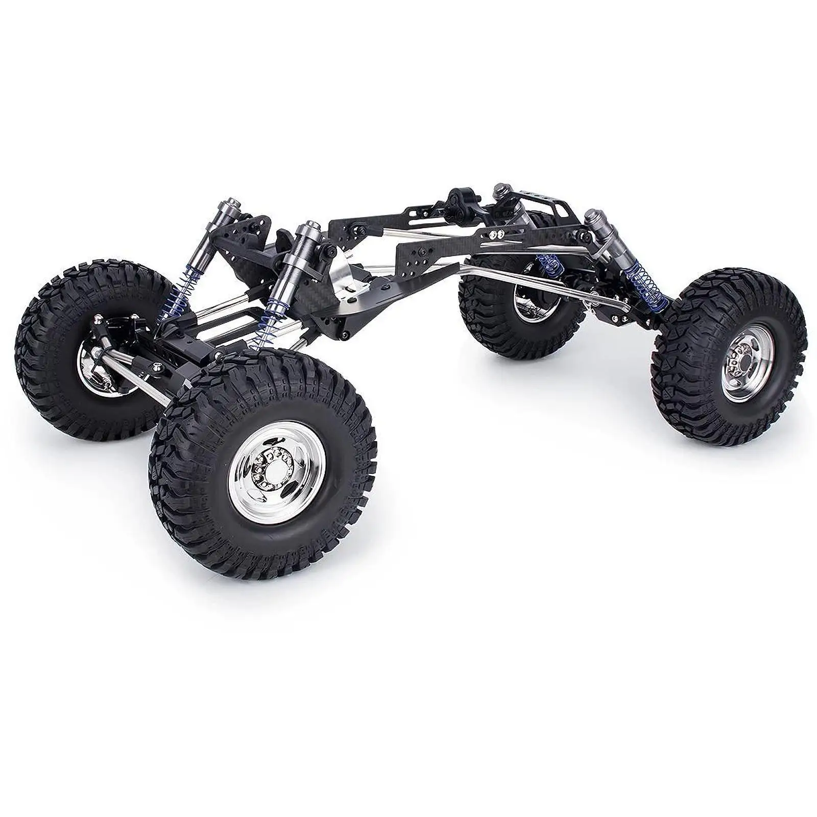 1/10 RC Crawler Carbon Fiber Chassis Kit Accessories Professional Easy to Install Practical Direct Replaces High Clearance