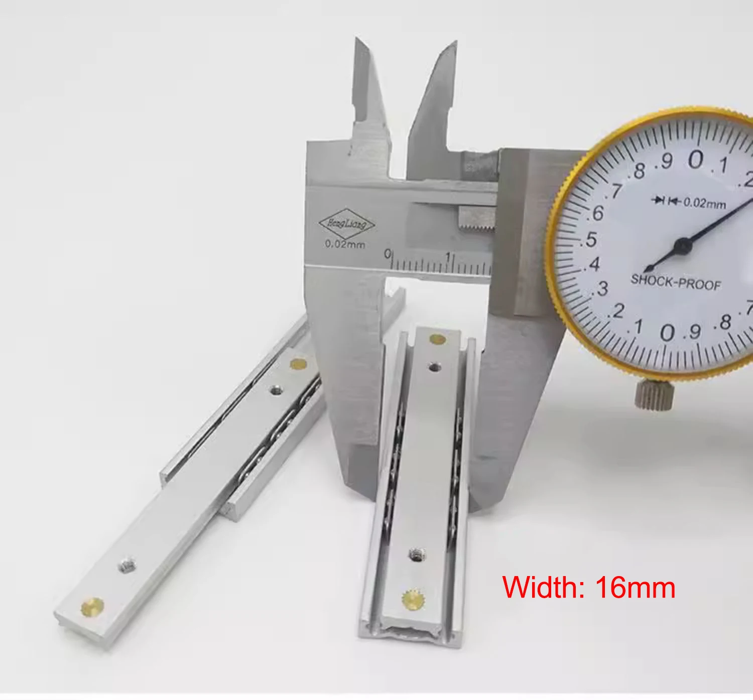 Aluminum Alloy Slide Rail Small Drawer Rail Jewelry Box Electronic and Electrical Micro Slide Rail Length: 60~350mm