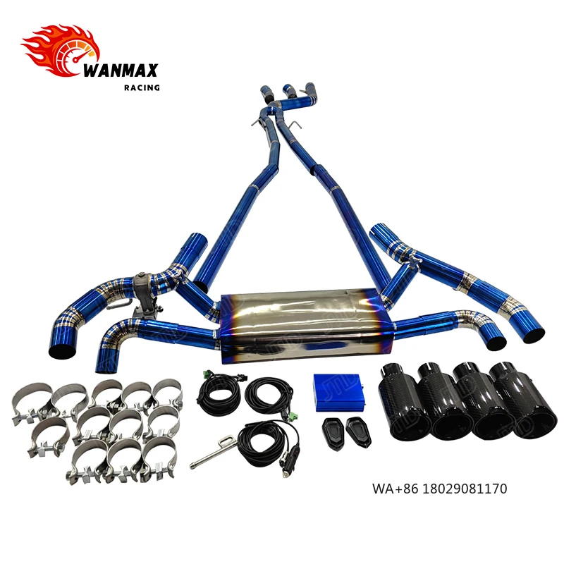 Titanium Valved Exhaust System for  540i G30 3.0T B58 Engine with Electronic Remote Control Sport Sound