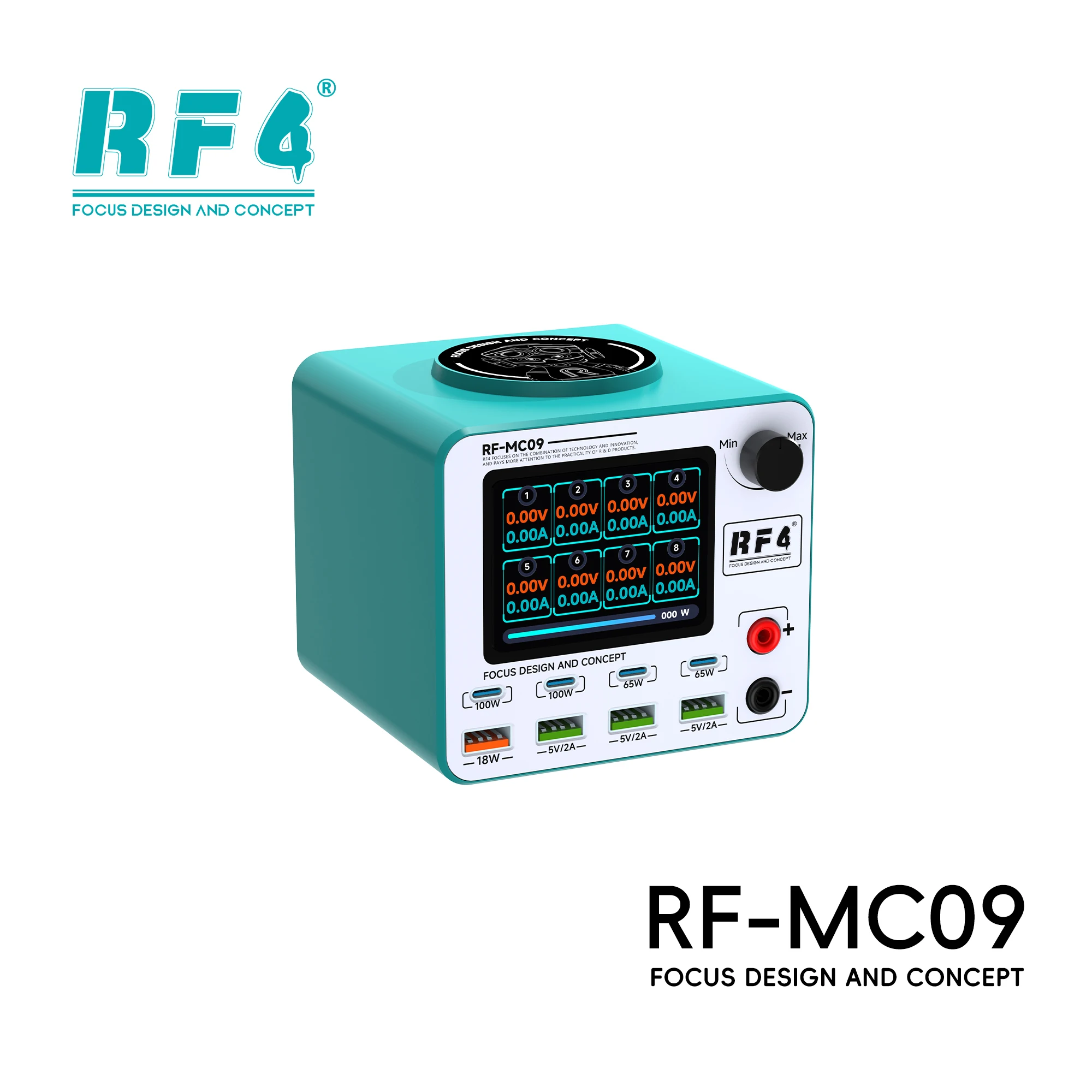 Multi-poort DC-voeding voor mobiele telefoonreparateurs - Biedt meerdere USB-interfaces voor snel opladen RF4-MC09