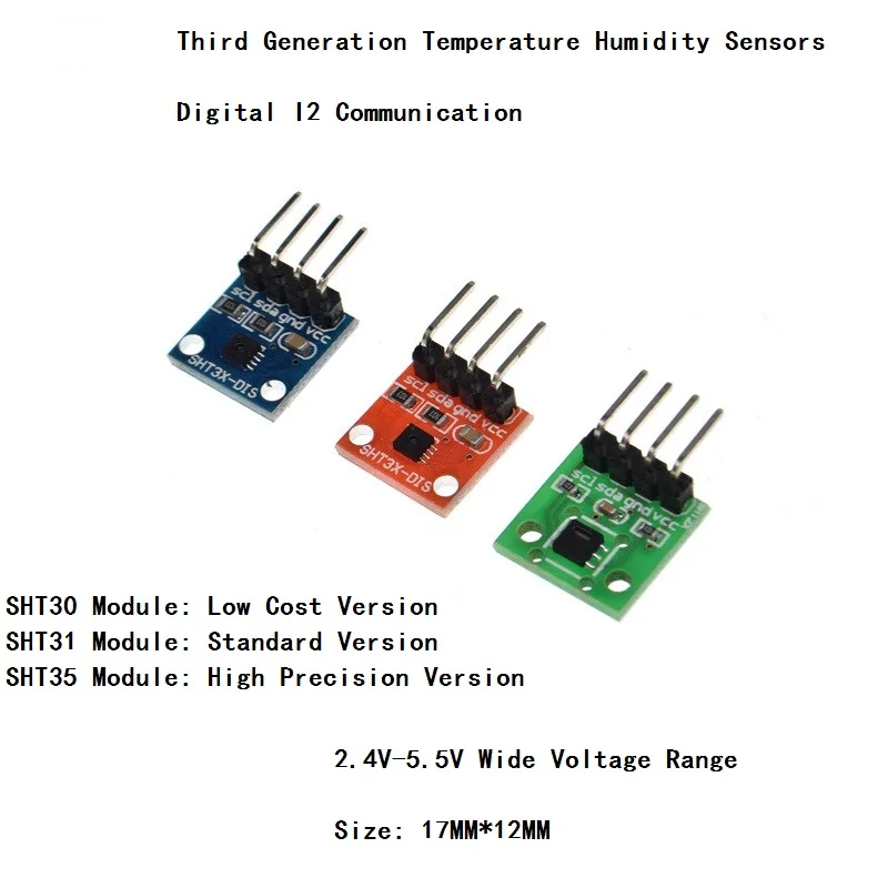 SHT30 SHT31 SHT35 Temperature And Humidity Sensor Module I2C Communication Digital DIS Wide Voltage