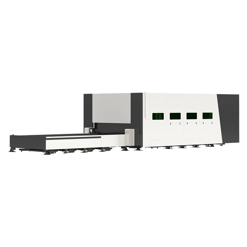 1530 Full Cover Fiber Sheet Metal Laser Cutting Machine 2KW 3KW 6KW 12KW Double Table Copper Steel Plate Laser Cutter