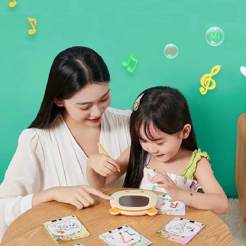 Flash Card Chinese Pinyin Language English Bilingual Learn Machine Early Education Word Read Drawing Sound Simulate Toy For Kid