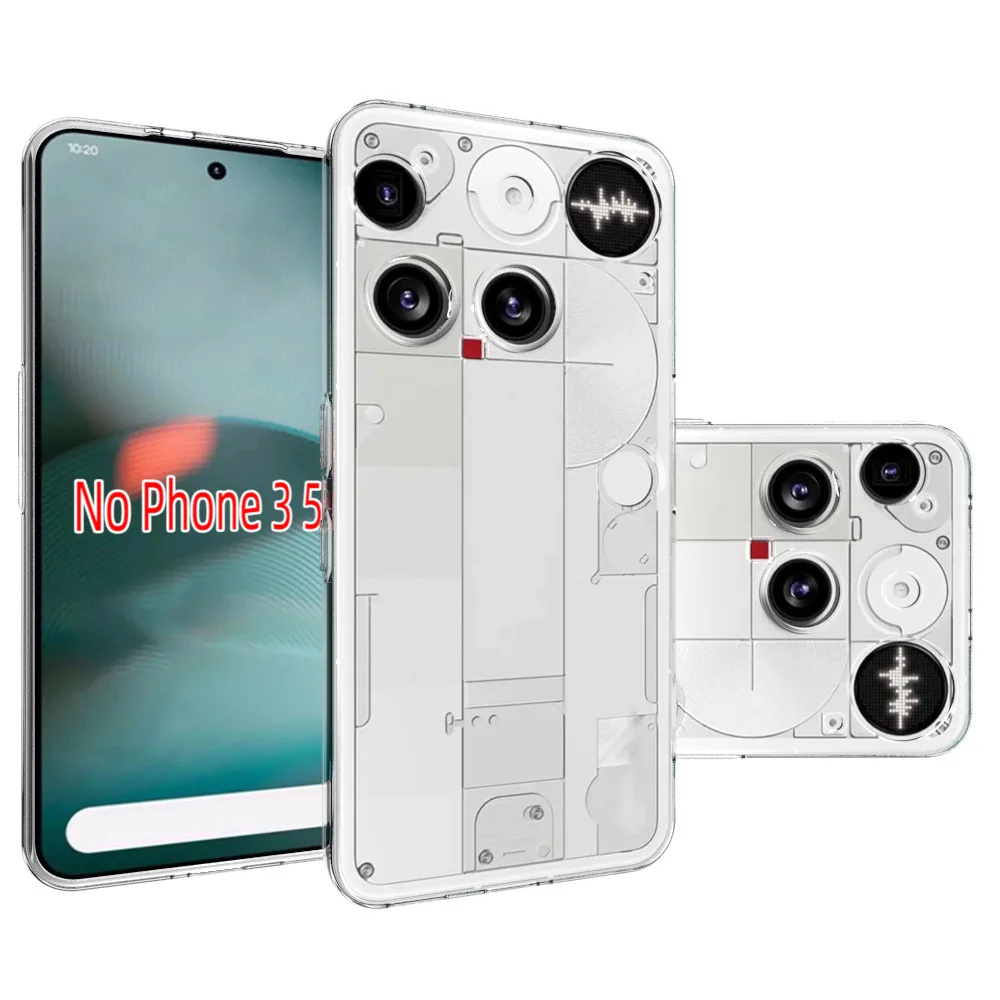 Nothing Phone (3) A024用クリアケース、透明超薄型シリコンバックカバー、Nothing Phone (3) 5G 2025用ソフトフォンケース