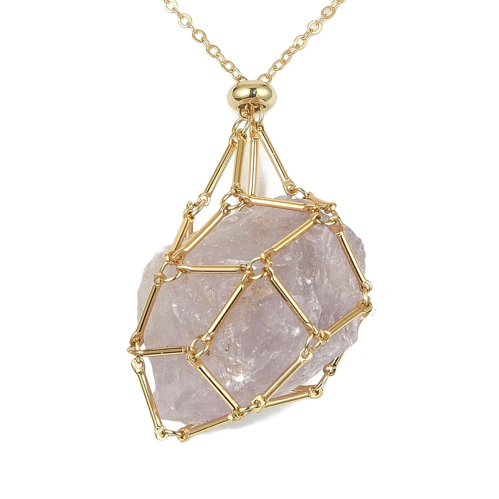 PandaHall 6 Stück 2-farbige Messing-Gliederketten für Makramee-Beutel, Platin & Gold, je 3 Stück pro Farbe für Anhänger-Halsketten und Schmuck – Detail 21
