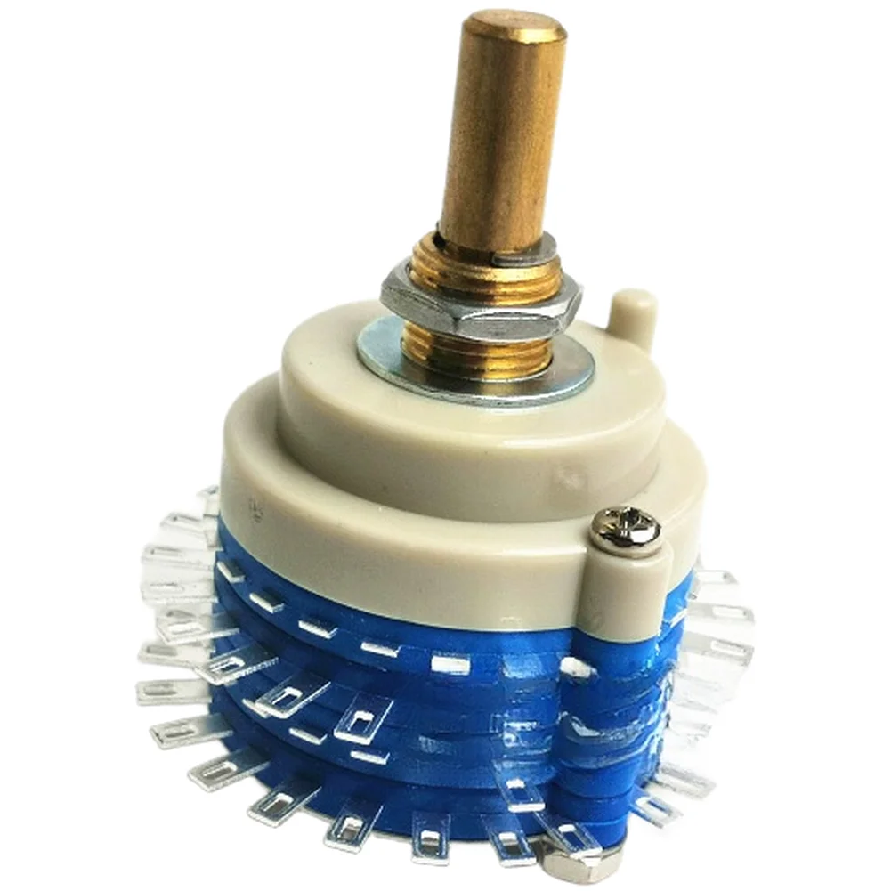 Sealed 2x24 Rotary WaveBand Switch Dual Layer Design 29mm Dia 50mm Length Compatible with Standard 8.8mm Screw
