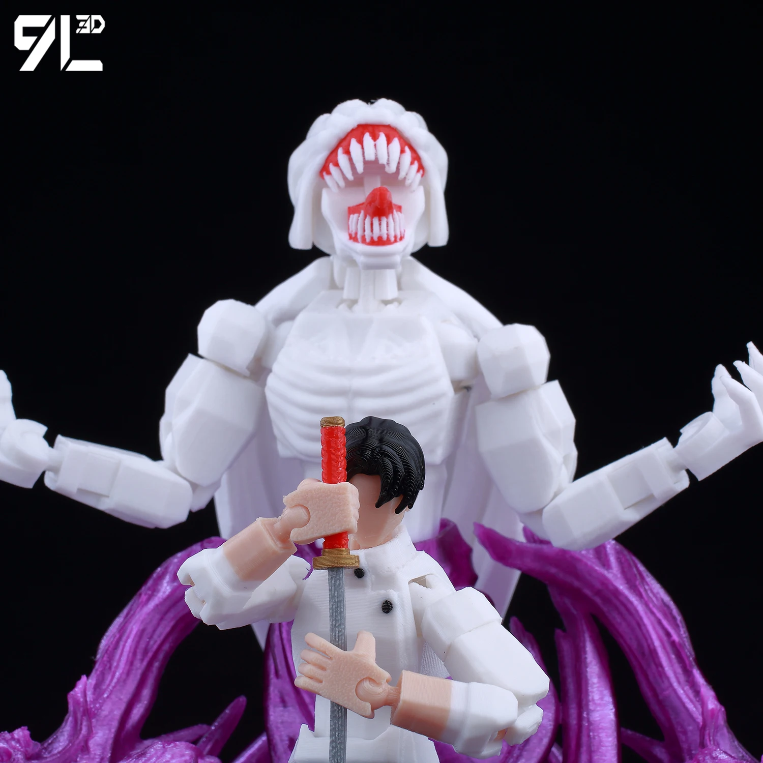 9l3d impresso jujutsu kaisen mahoraga figura manequim13 lucky13