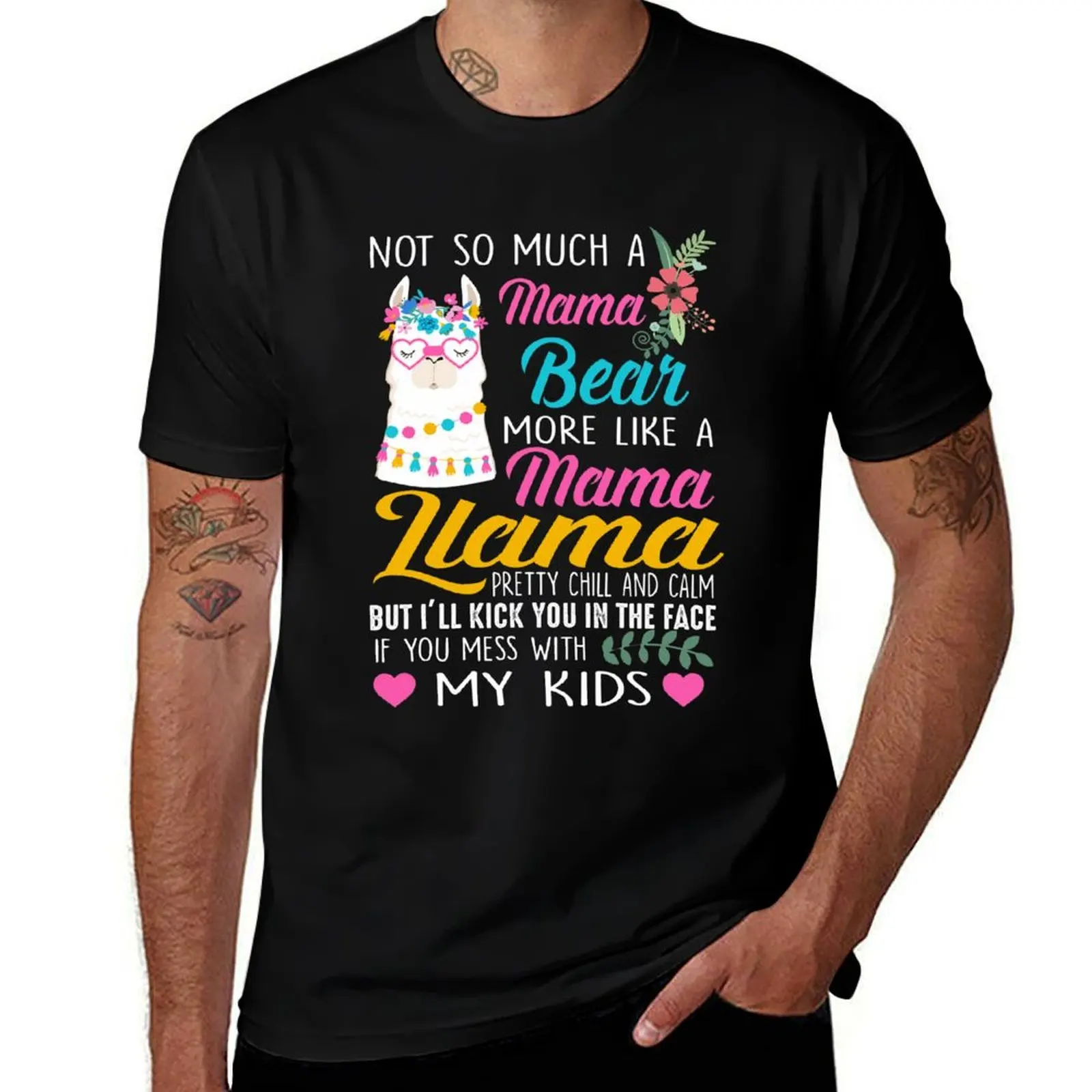 

Not so much a Mama Bear more like a Mama Llama T-Shirt sports fans anime clothes street wear men clothes