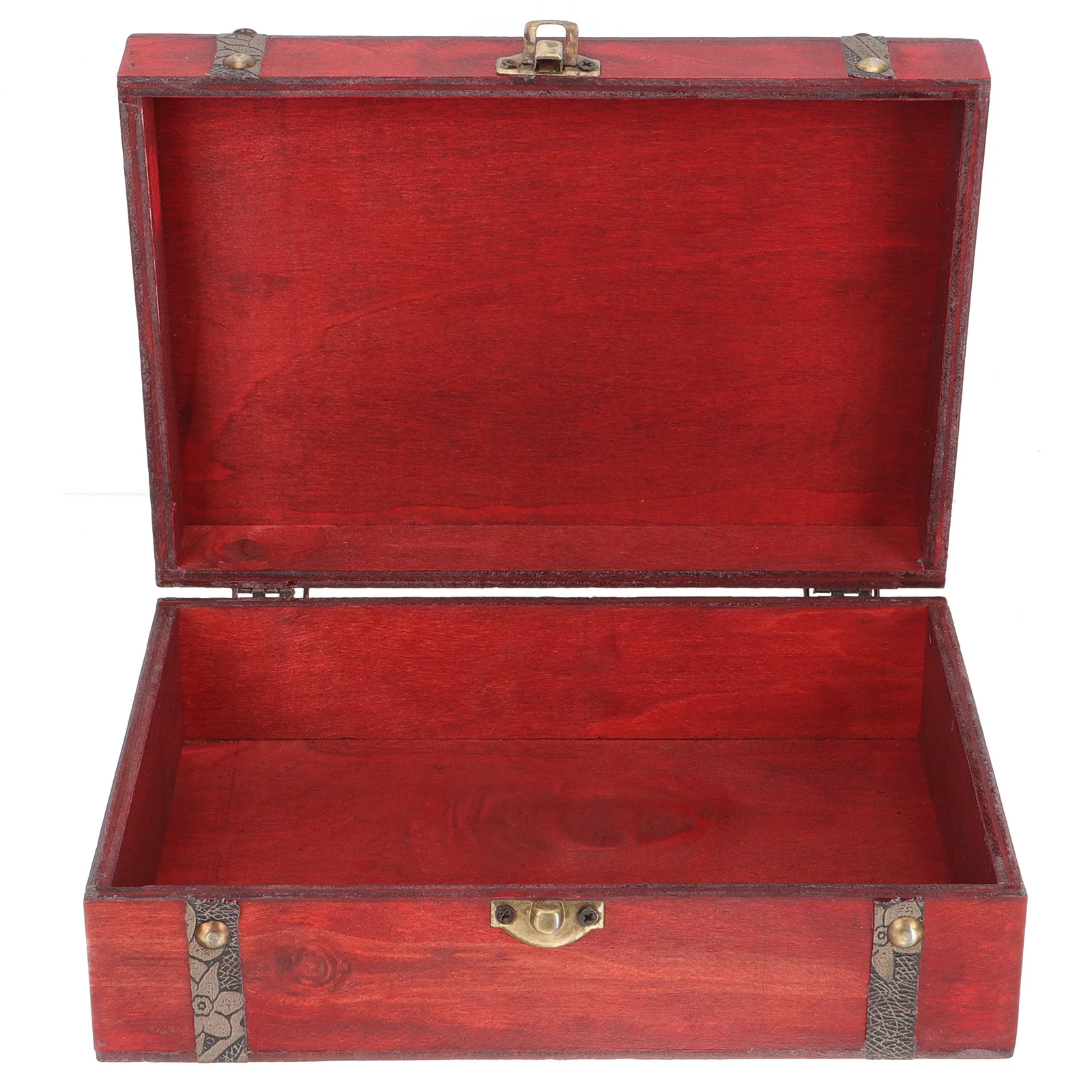 

Деревянная коробка для хранения ювелирных изделий в стиле ретро, сундук с сокровищами, многофункциональная подарочная упаковка, серьги, кольца, косметический дисплей для дома