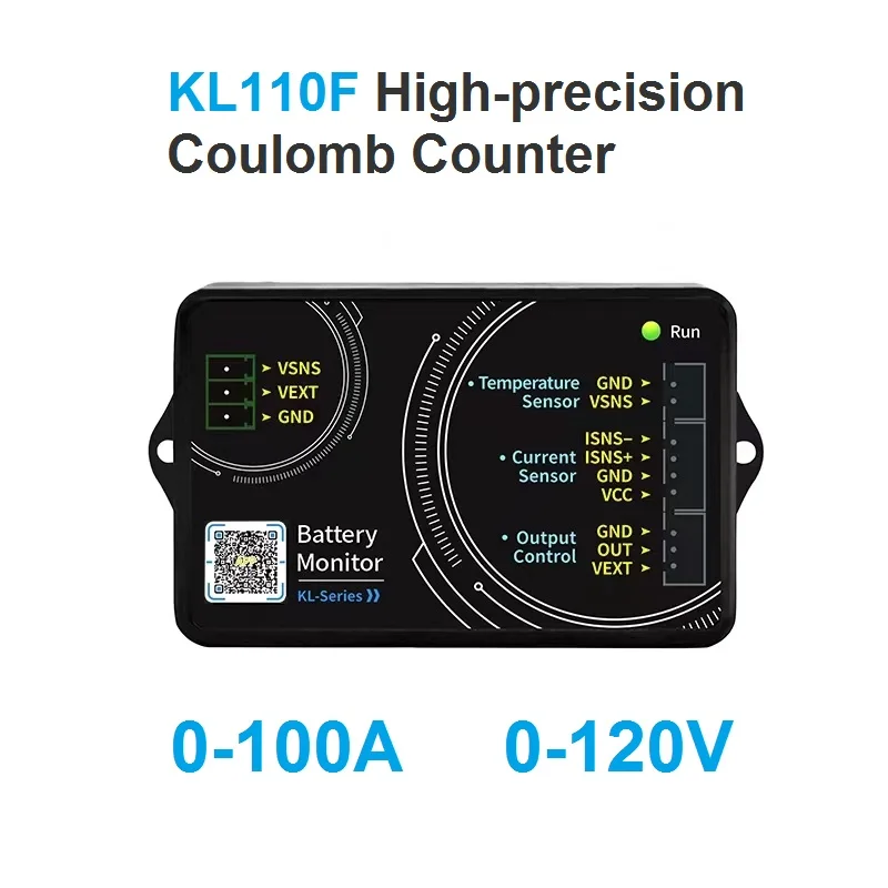 KG110F KL110F High-precision Wireless Coulomb Counter  Lithium Iron Phosphate Battery Tester 100A 120V Phones Control