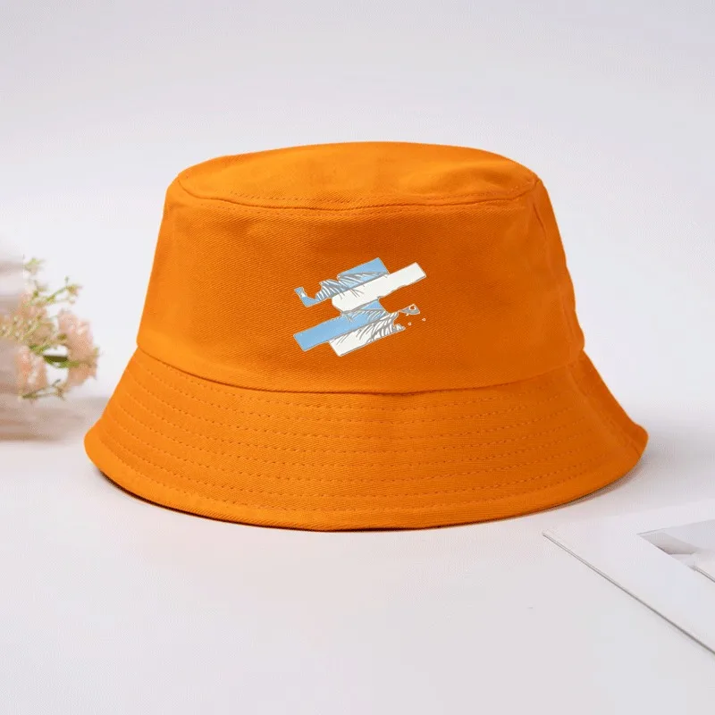 Outdoor Vacation Cap Unisex Breathable Coconut Ocean Wave Print Bucket Hat Cotton Summer Fisherman Cap Tropical Beach Sun Hat